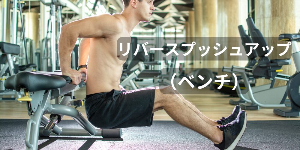 リバースプッシュアップをする人