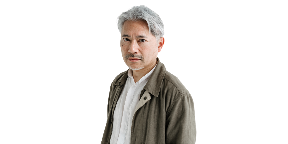 白髪の男性